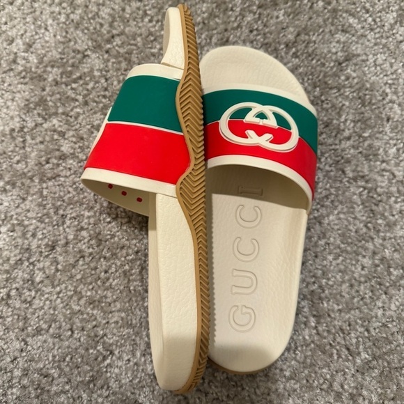 Gucci Shoes - RUBBER GG INTERLOCK SANDAL